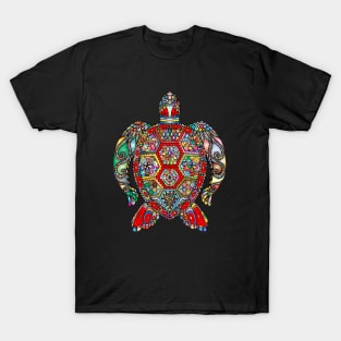 Colorful Turtle Design Lover, Mandala Lover , Mandala Design , Mandala Artwork T-Shirt